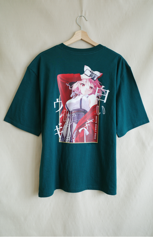 [Royal Green] White Rabbit Tshirt